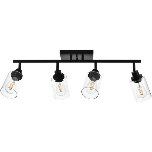 Melucee Adrian Flush Mount Ceiling Light Rotatable Track Lighting Kit