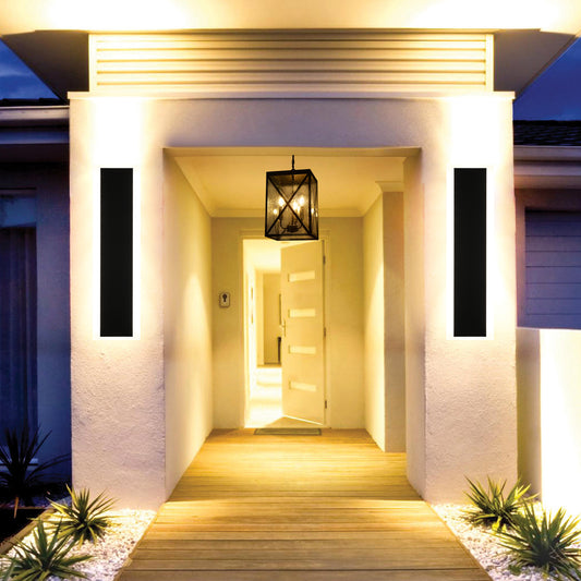 Melucee Andres Outdoor IP65 Waterproof Wall Lighting 2-pack