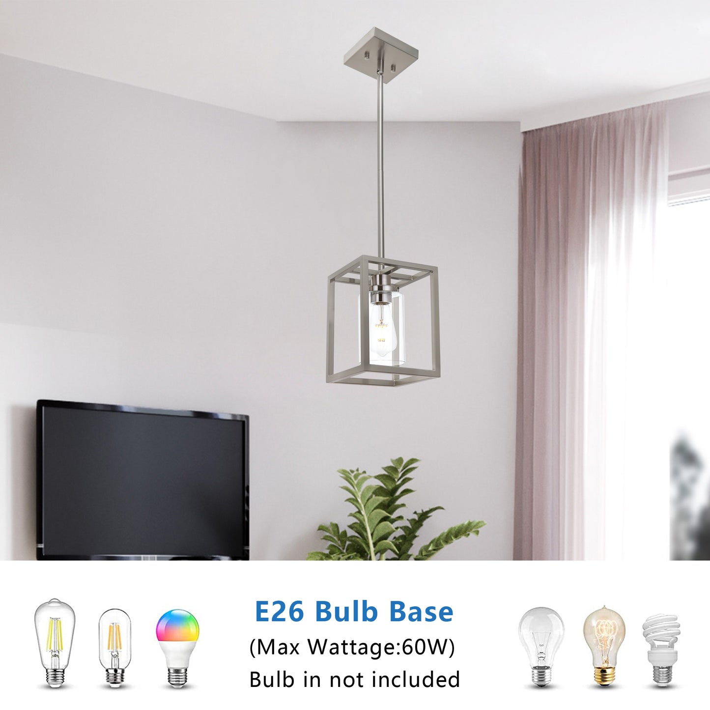 Melucee Brett Lantern Kitchen Pendant Light