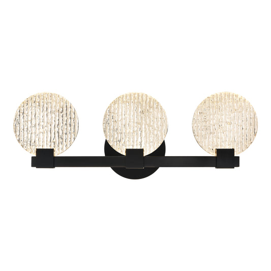 Integrated LED 3-lights Vanity Lights – Rustproof Stainless Steel & Shatterproof Acrylic Lampshade – Bathroom Mirror Lighting