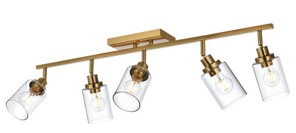 Melucee Adrian Flush Mount Ceiling Light Rotatable Track Lighting Kit