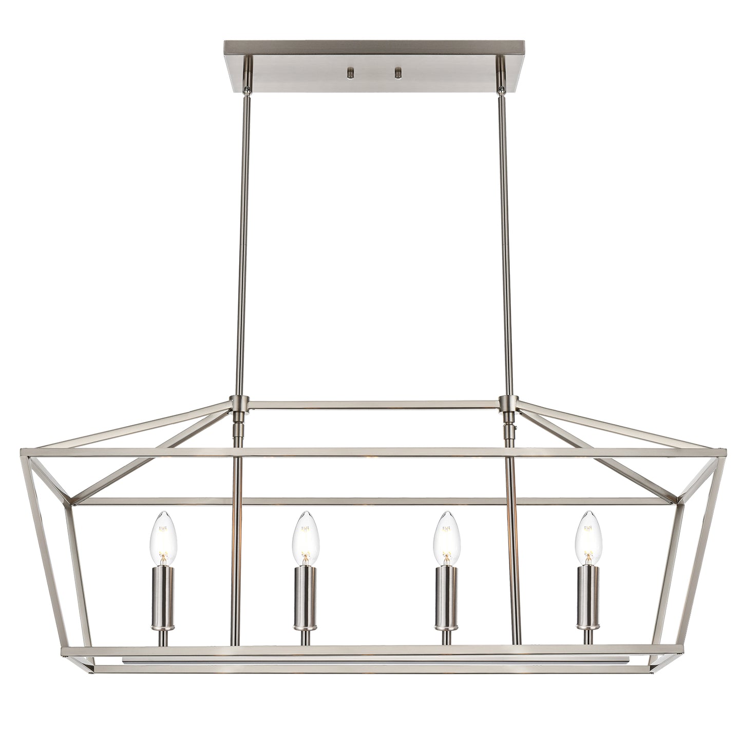 Rustic Chandelier for Dining Room, 32-Inches Width Pendant Lighting for Kitchen Island