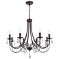 Farmhouse Chandeliers 8 Lights Oil Rubbed Bronze Pendant Lighting Dining Room Light Fixtures Modern Crystal Ceiling Light Fixtures