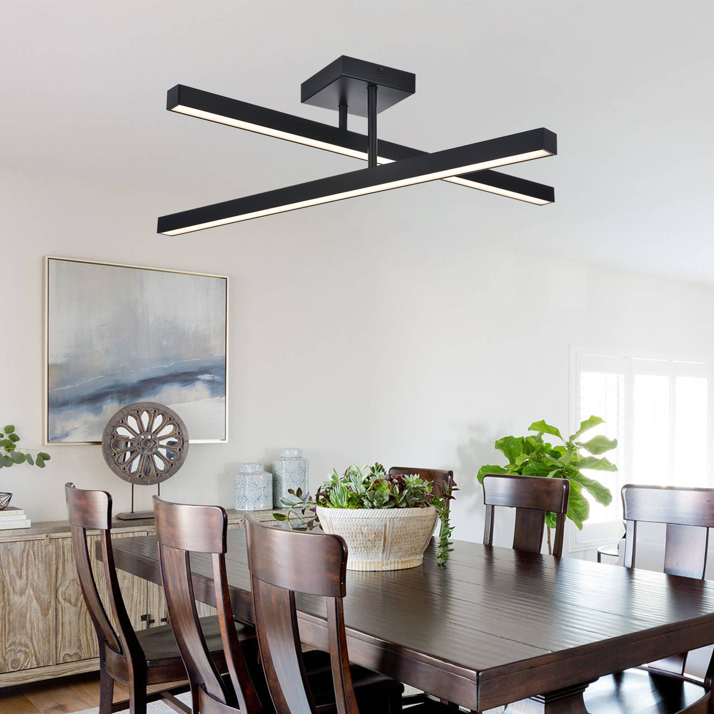 Modern Glamour Metal & Acrylic Ceiling Light – Adjustable Dual-Direction Design for Bathroom Elegance