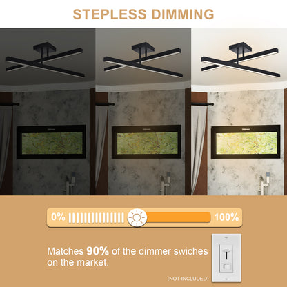 Modern Glamour Metal & Acrylic Ceiling Light – Adjustable Dual-Direction Design for Bathroom Elegance