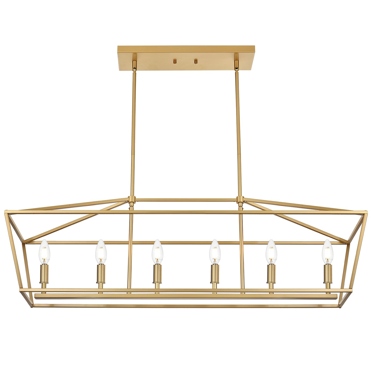 Rustic Chandelier for Dining Room, 32-Inches Width Pendant Lighting for Kitchen Island