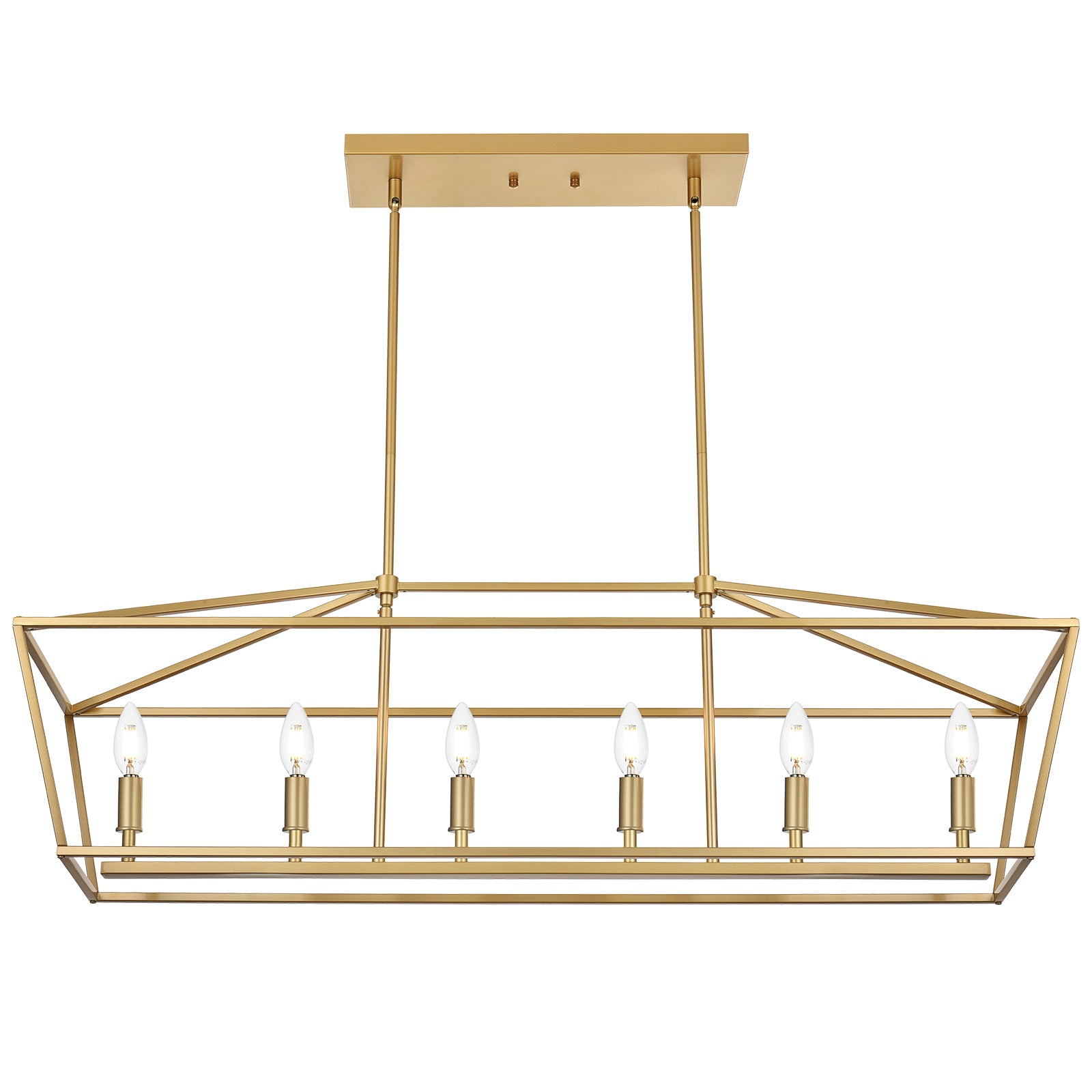 Rustic Chandelier for Dining Room, 32-Inches Width Pendant Lighting for Kitchen Island