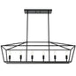Rustic Chandelier for Dining Room, 32-Inches Width Pendant Lighting for Kitchen Island