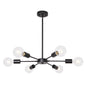 Modern Sputnik Chandelier – 6-Light Adjustable Ceiling Fixture for Vaulted Ceilings E26 Bulb Base