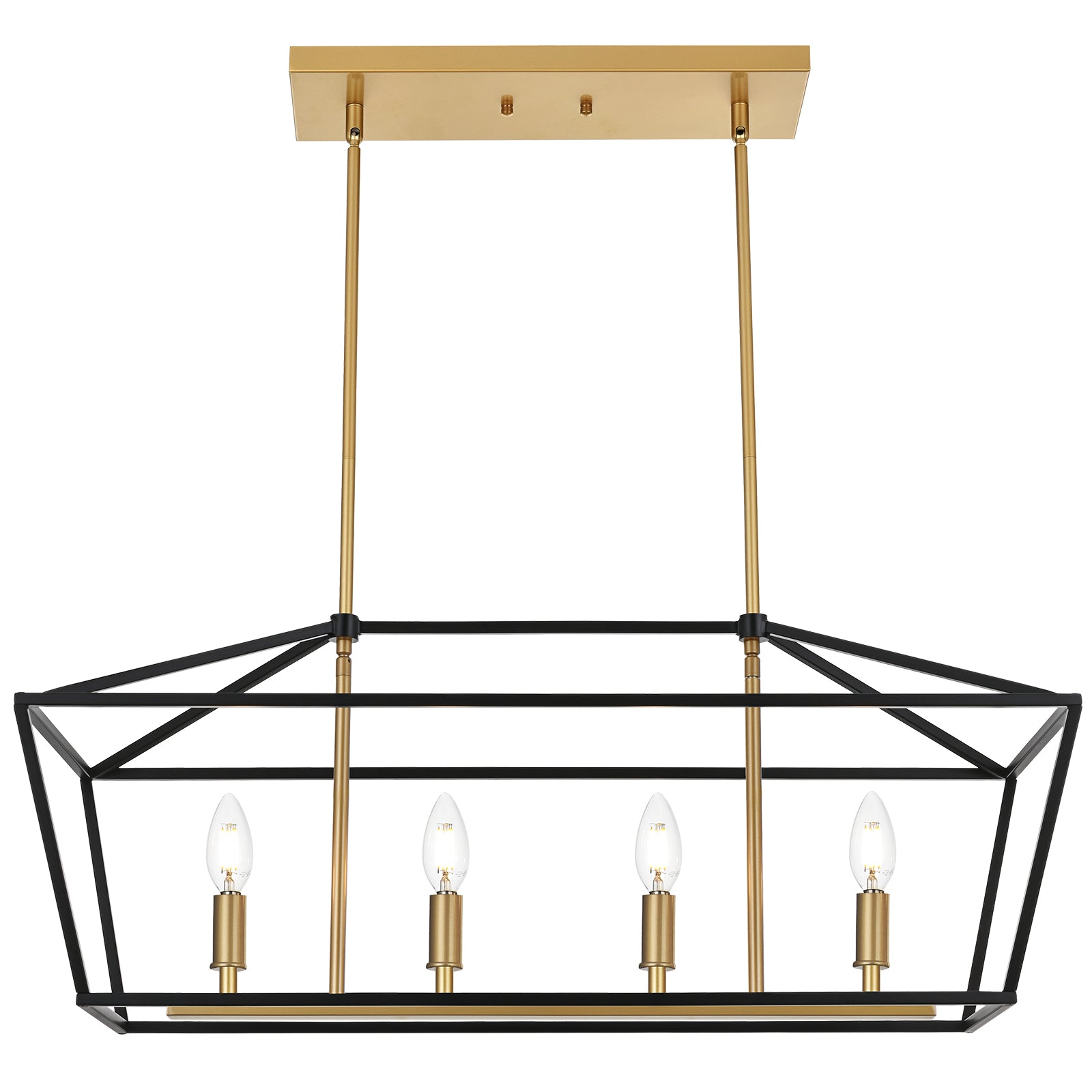 Rustic Chandelier for Dining Room, 32-Inches Width Pendant Lighting for Kitchen Island