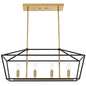 Rustic Chandelier for Dining Room, 32-Inches Width Pendant Lighting for Kitchen Island