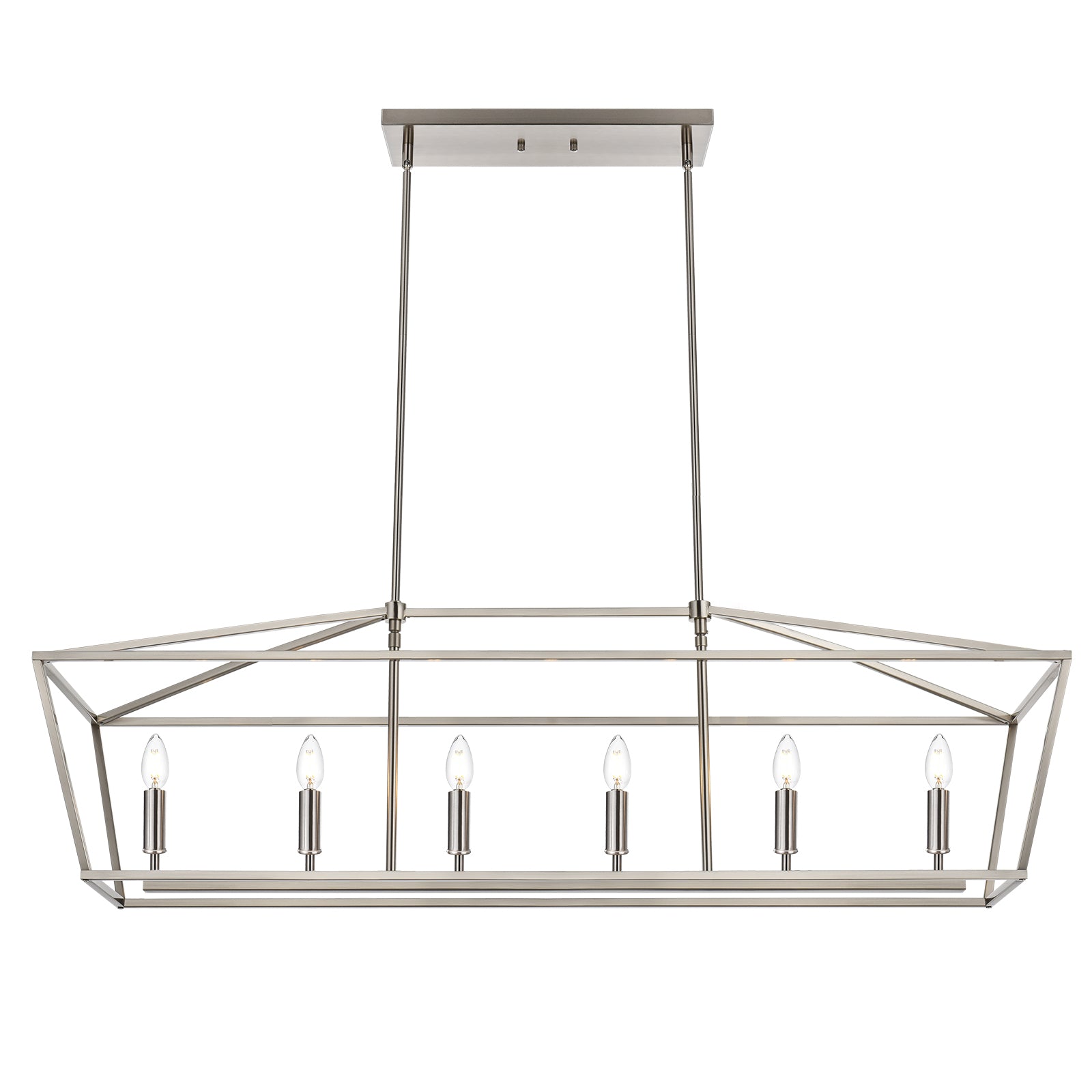 Rustic Chandelier for Dining Room, 32-Inches Width Pendant Lighting for Kitchen Island