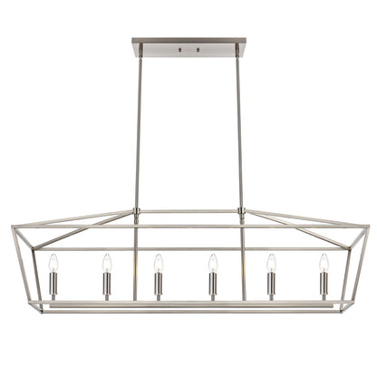 Rustic Chandelier for Dining Room, 32-Inches Width Pendant Lighting for Kitchen Island