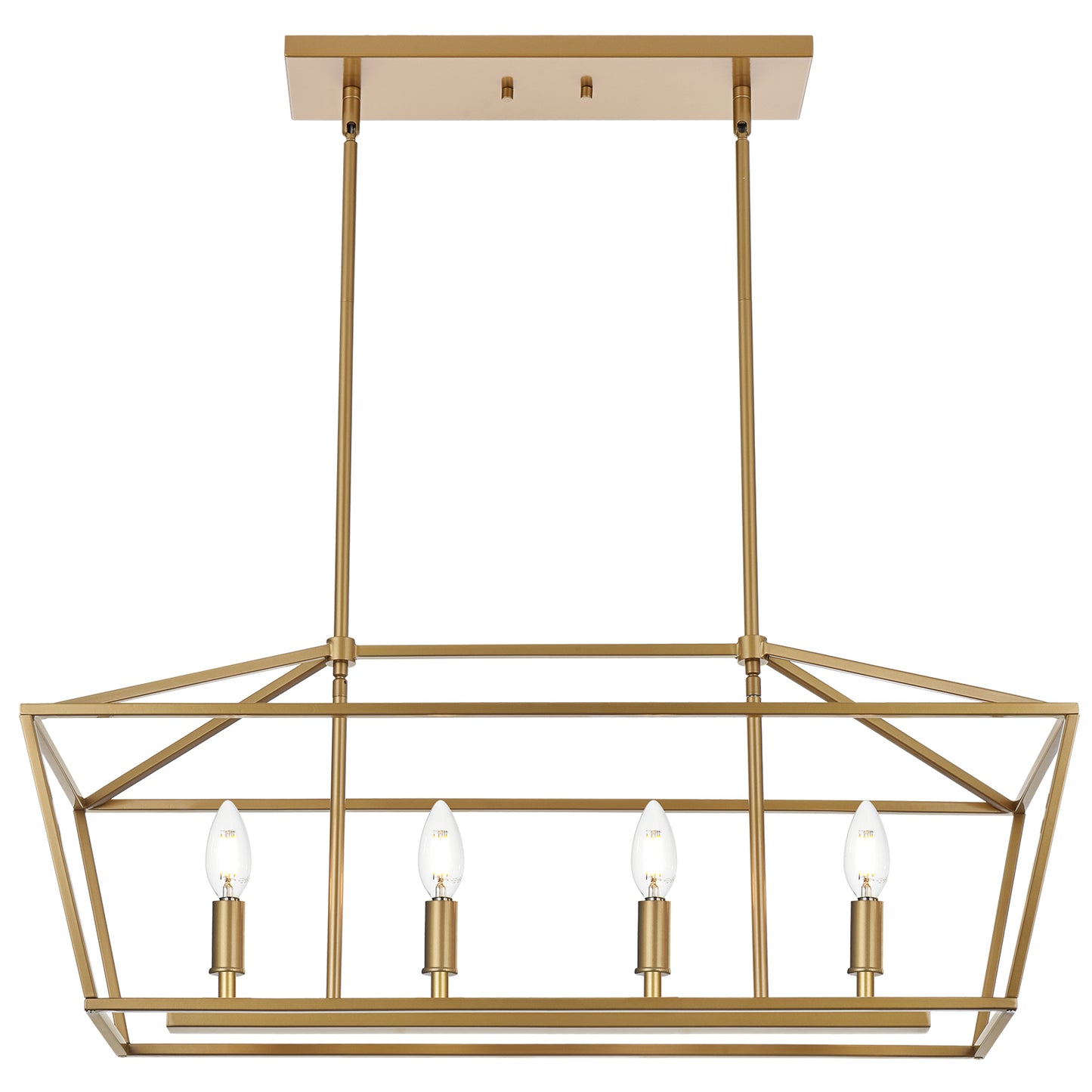 Rustic Chandelier for Dining Room, 32-Inches Width Pendant Lighting for Kitchen Island