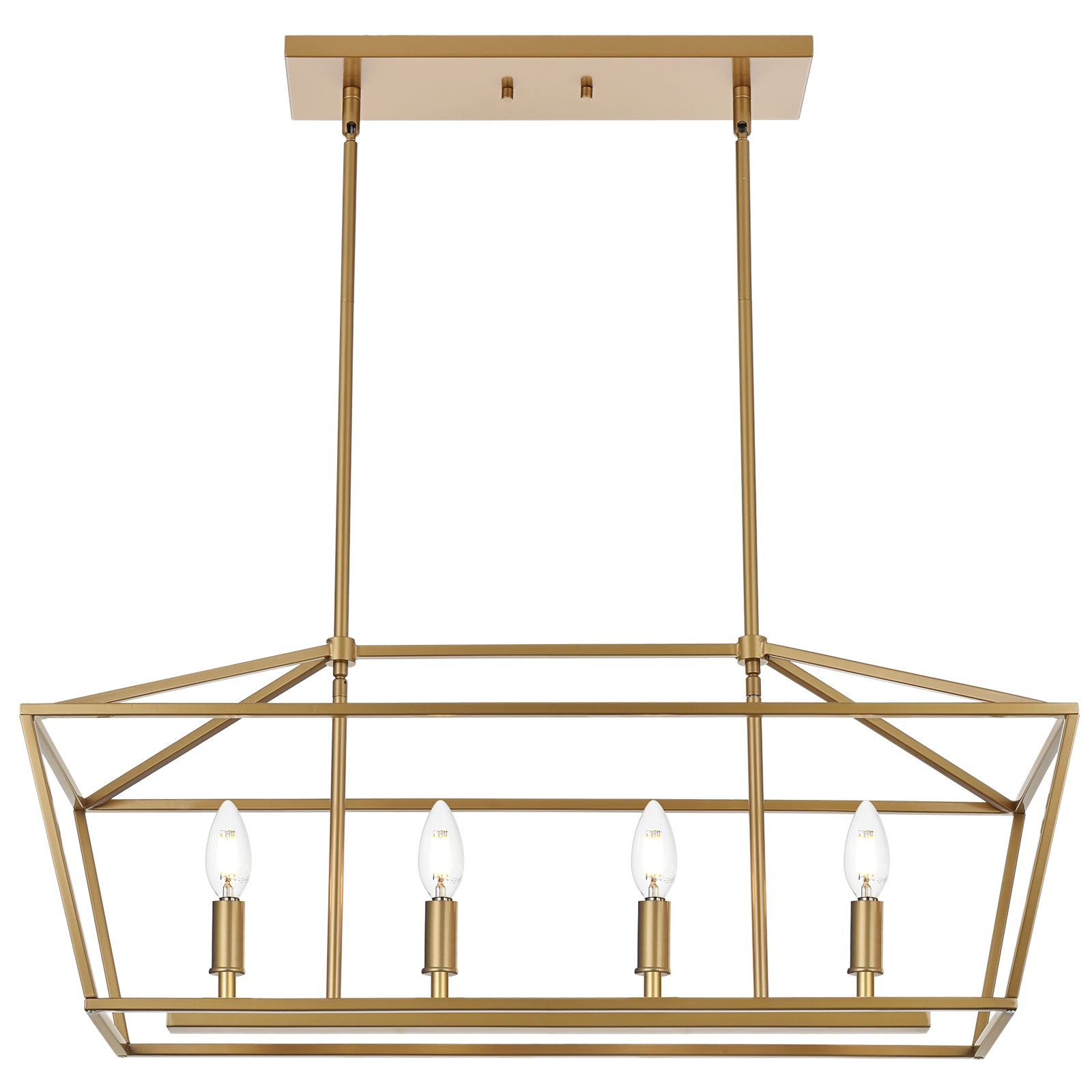 Rustic Chandelier for Dining Room, 32-Inches Width Pendant Lighting for Kitchen Island