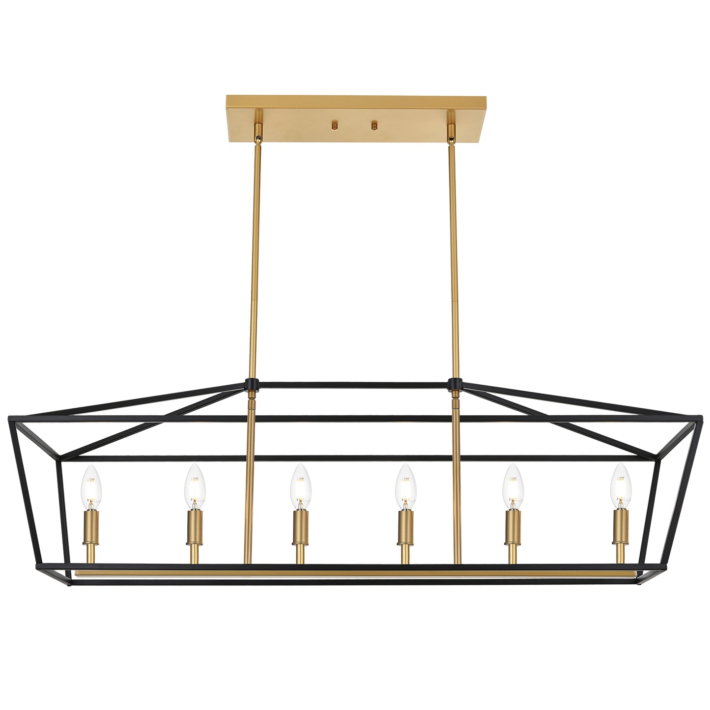 Rustic Chandelier for Dining Room, 32-Inches Width Pendant Lighting for Kitchen Island