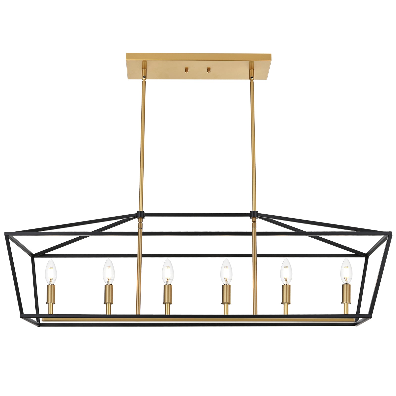 Rustic Chandelier for Dining Room, 32-Inches Width Pendant Lighting for Kitchen Island