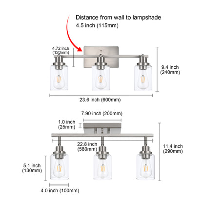 Melucee Adrian Flush Mount Ceiling Light Rotatable Track Lighting Kit