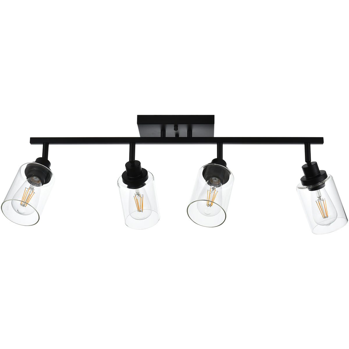 Melucee Adrian Flush Mount Ceiling Light Rotatable Track Lighting Kit