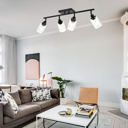 Melucee Adrian Flush Mount Ceiling Light Rotatable Track Lighting Kit