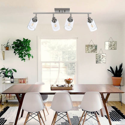 Melucee Adrian Flush Mount Ceiling Light Rotatable Track Lighting Kit