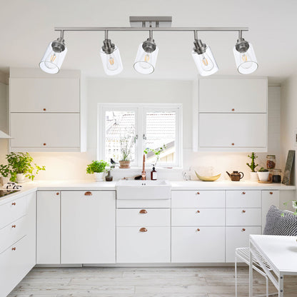 Melucee Adrian Flush Mount Ceiling Light Rotatable Track Lighting Kit