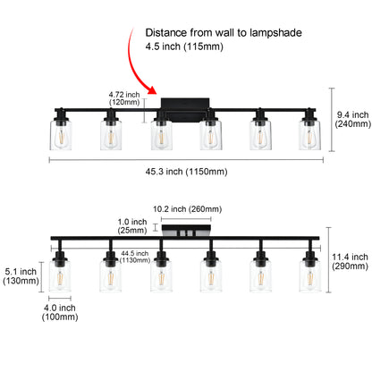 Melucee Adrian Flush Mount Ceiling Light Rotatable Track Lighting Kit