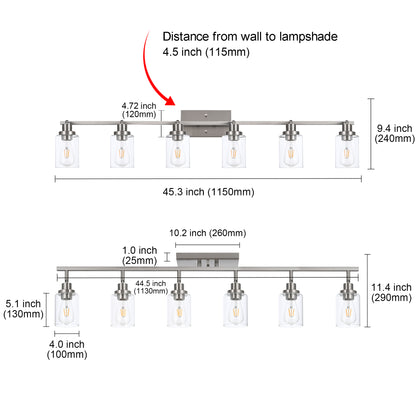 Melucee Adrian Flush Mount Ceiling Light Rotatable Track Lighting Kit