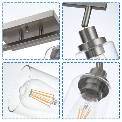 Melucee Adrian Flush Mount Ceiling Light Rotatable Track Lighting Kit