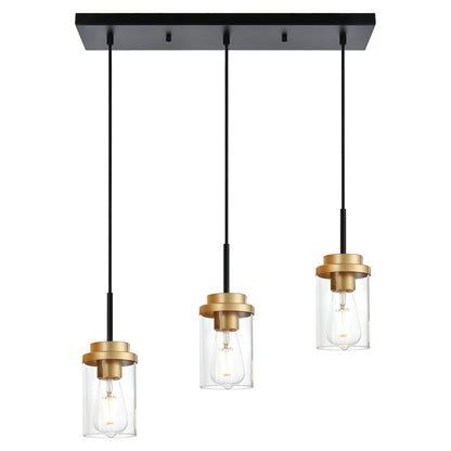 Melucee Collin Linear Kitchen Island Lighting Modern Pendant Light