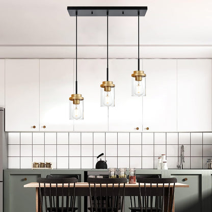Melucee Collin Linear Kitchen Island Lighting Modern Pendant Light
