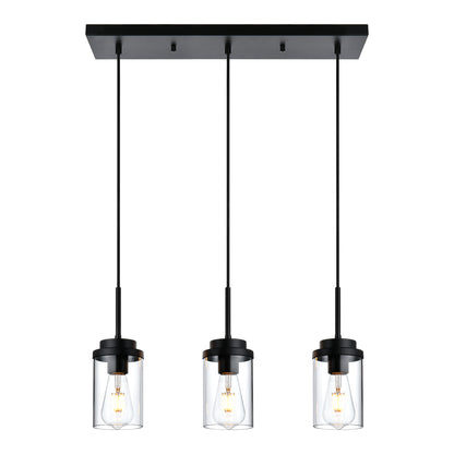 Melucee Collin Linear Kitchen Island Lighting Modern Pendant Light