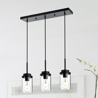 Melucee Collin Linear Kitchen Island Lighting Modern Pendant Light