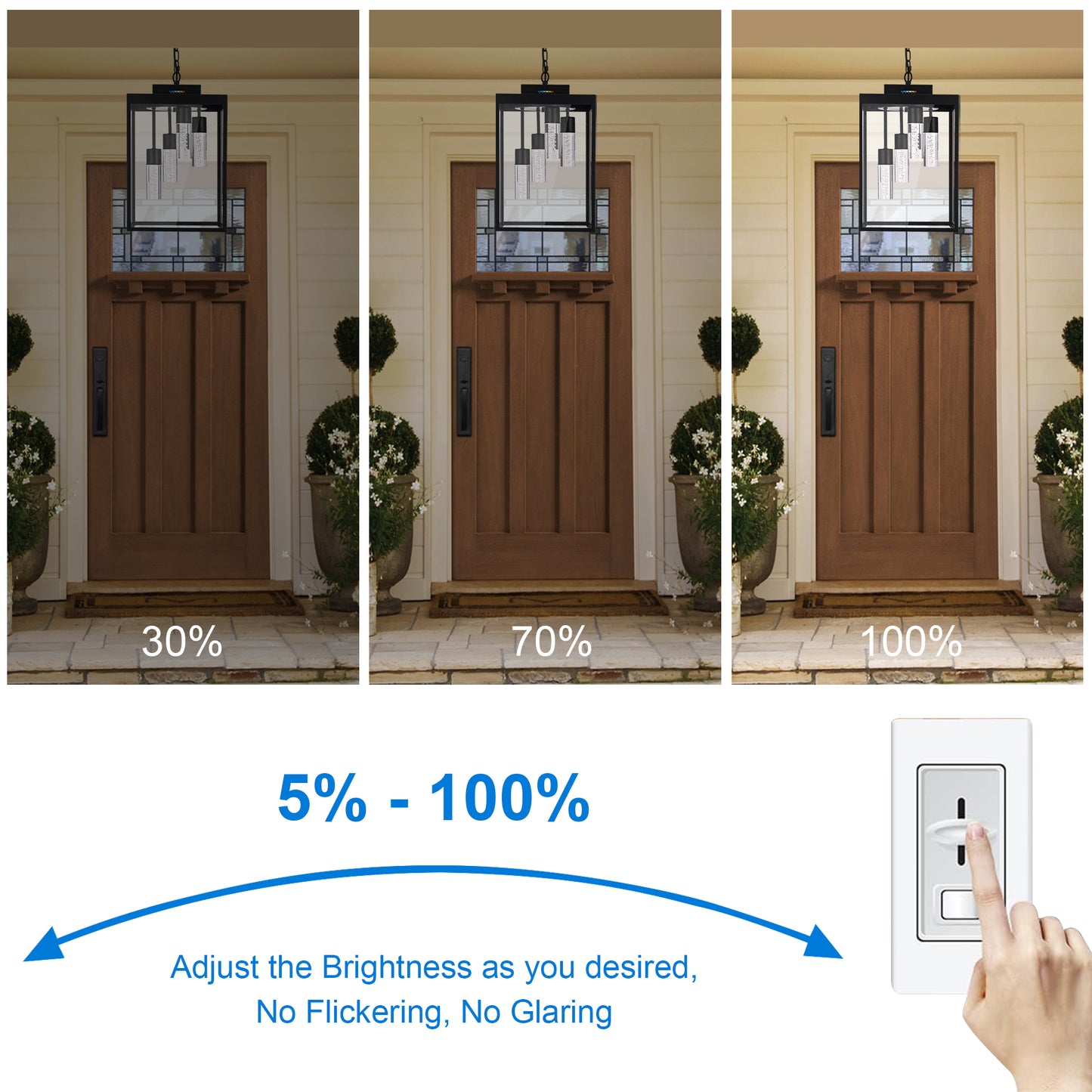 Melucee Roland Outdoor Chandelier 15.7'' LED
