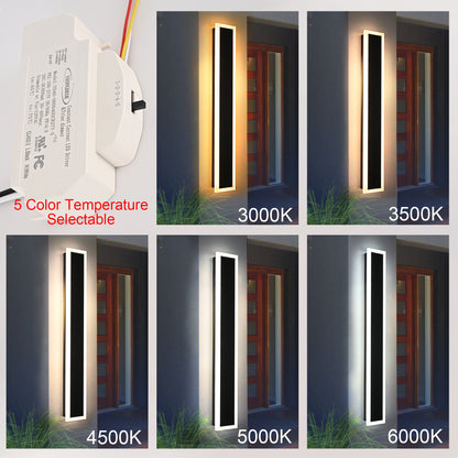 Melucee Andres Outdoor IP65 Waterproof Wall Lighting 2-pack