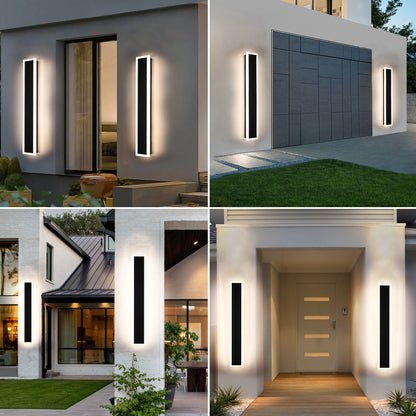 Melucee Andres Outdoor IP65 Waterproof Wall Lighting 2-pack