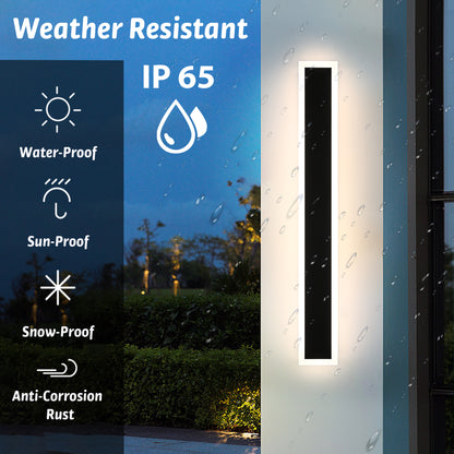 Melucee Andres Outdoor IP65 Waterproof Wall Lighting 2-pack