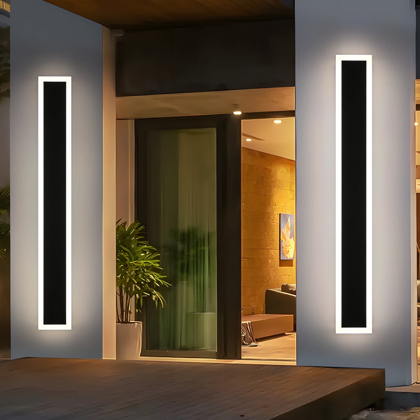 Melucee Andres Outdoor IP65 Waterproof Wall Lighting 2-pack