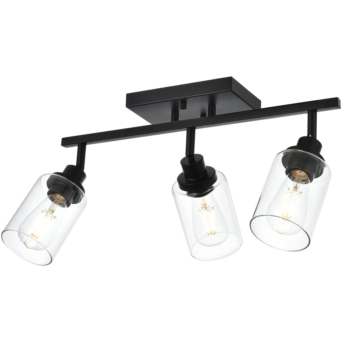 Melucee Adrian Flush Mount Ceiling Light Rotatable Track Lighting Kit