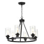Melucee Alejandro Modern Adjustable Glass Pendant Light