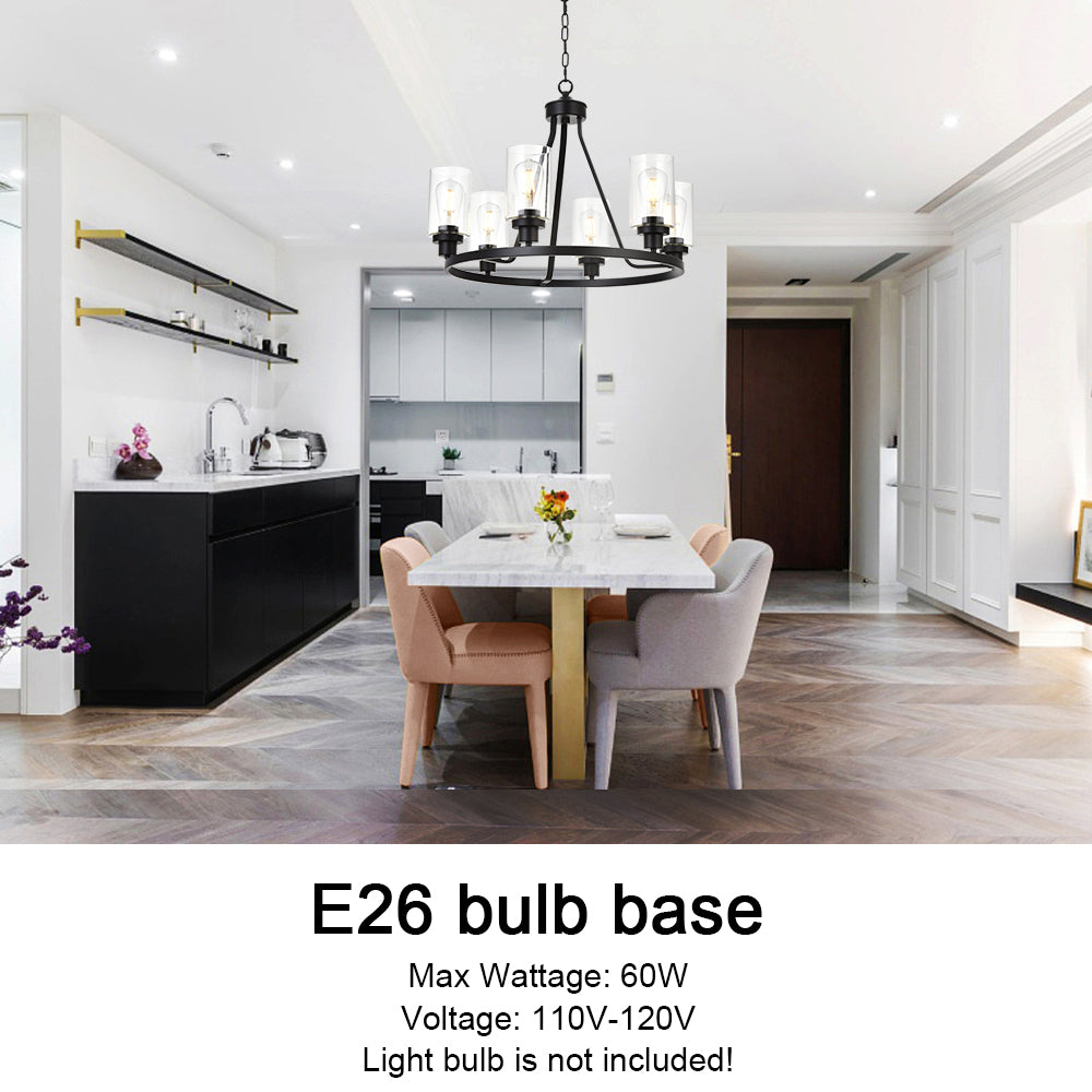 Melucee Alejandro Modern Adjustable Glass Pendant Light