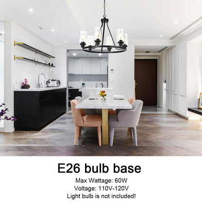 Melucee Alejandro Modern Adjustable Glass Pendant Light