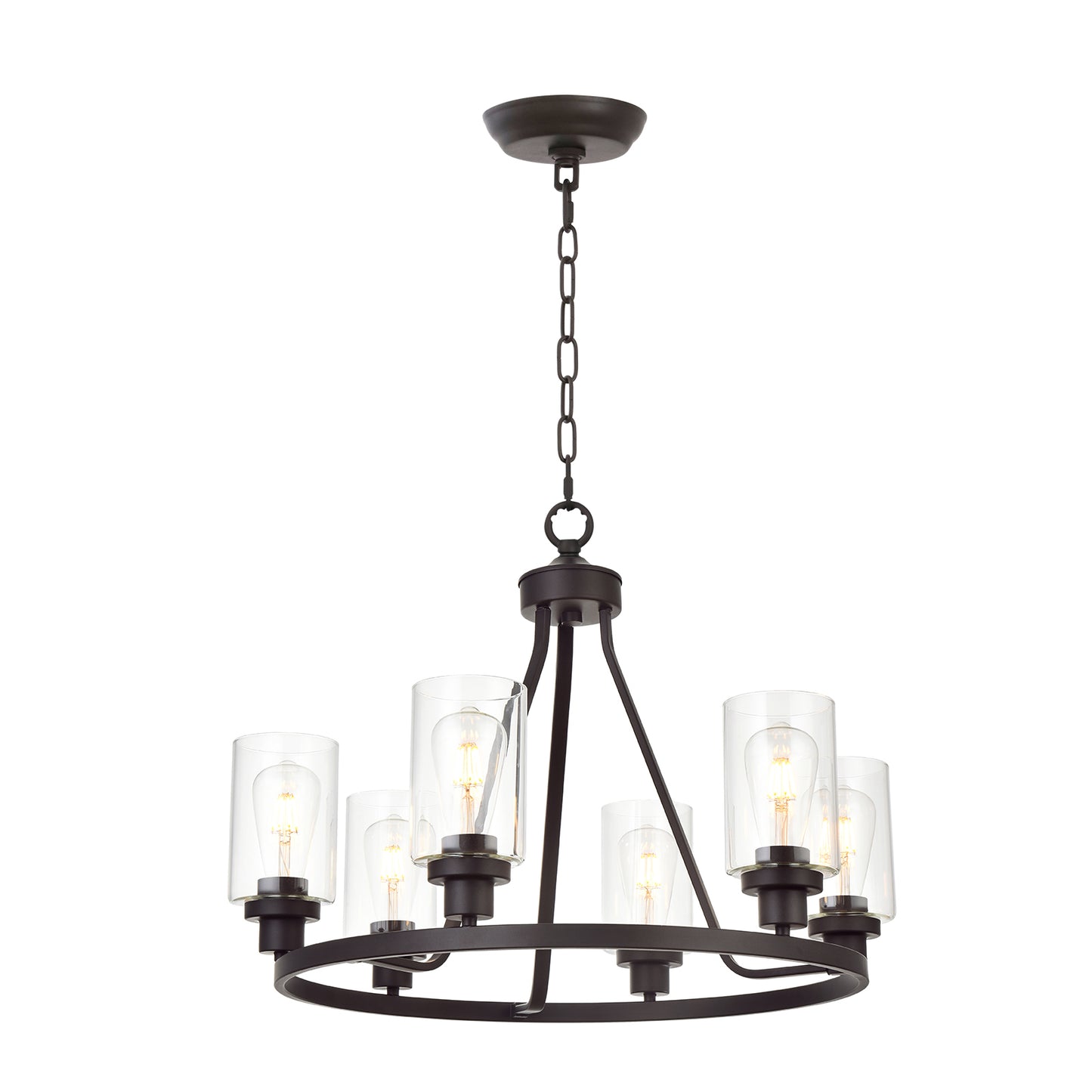 Melucee Alejandro Modern Adjustable Glass Pendant Light