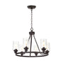 Melucee Alejandro Modern Adjustable Glass Pendant Light