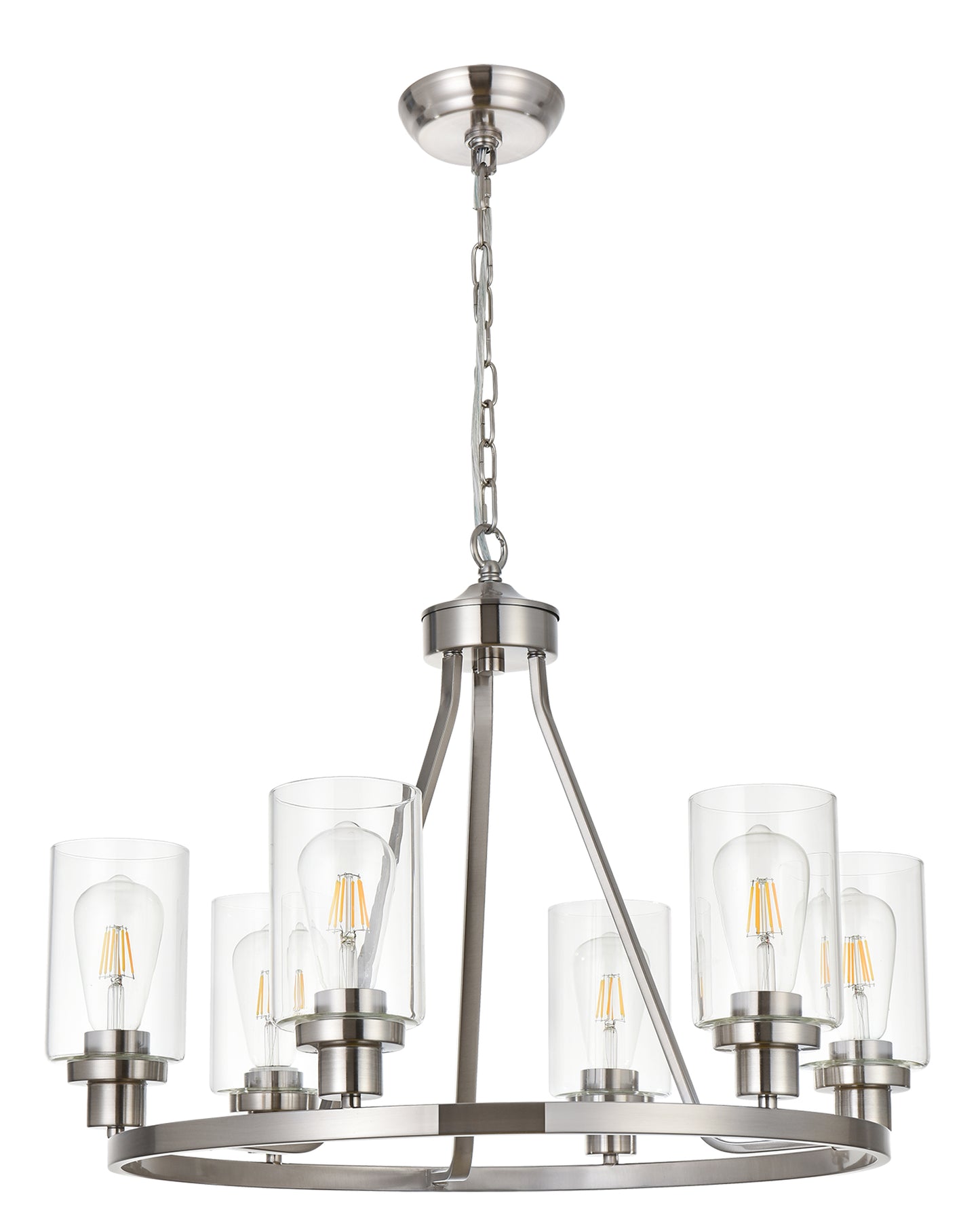 Melucee Alejandro Modern Adjustable Glass Pendant Light