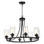 Melucee Alejandro Modern Adjustable Glass Pendant Light