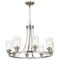Melucee Alejandro Modern Adjustable Glass Pendant Light
