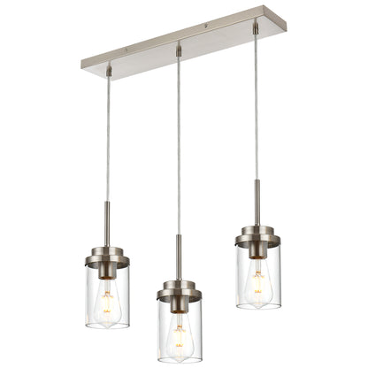 Melucee Collin Linear Kitchen Island Lighting Modern Pendant Light