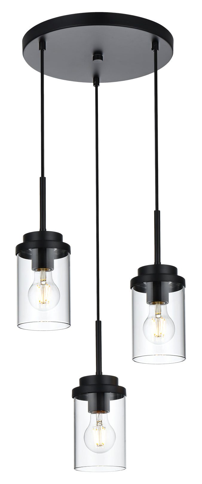Melucee Garrett Modern Adjustable Glass Pendant Light Elegant Inclined Ceiling Lights