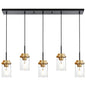 Melucee Collin Linear Kitchen Island Lighting Modern Pendant Light